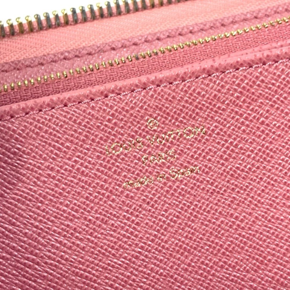 LOUIS VUITTON M81182 Monogram Denim Zippy Wallet, Women's, Pink - Picture 14 of 14